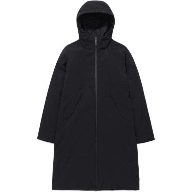 DESCENTE Puffer Jackets Women's Black Hooded Moderate