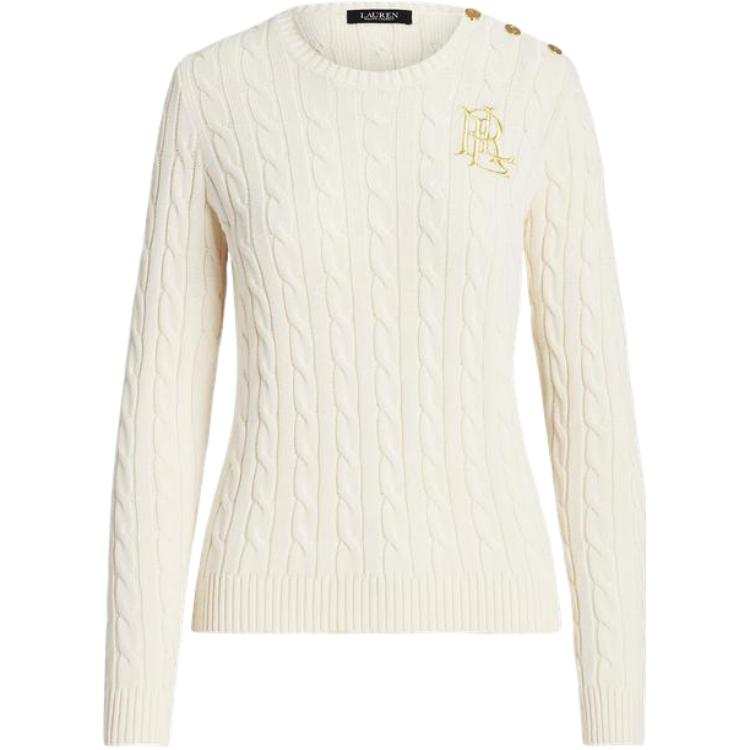 Lauren Ralph Lauren cable-knit buttoned sweater