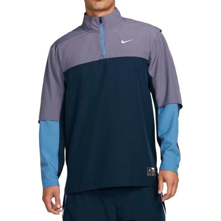 Nike Nike Clothing Jackets Men's Arsenal Marine Blue Stand Collar Moderate Other