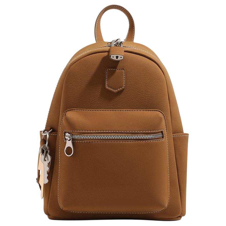 PAYOT Synthetic Leather Backpack Women's Vintage Brown/Elephant Gray