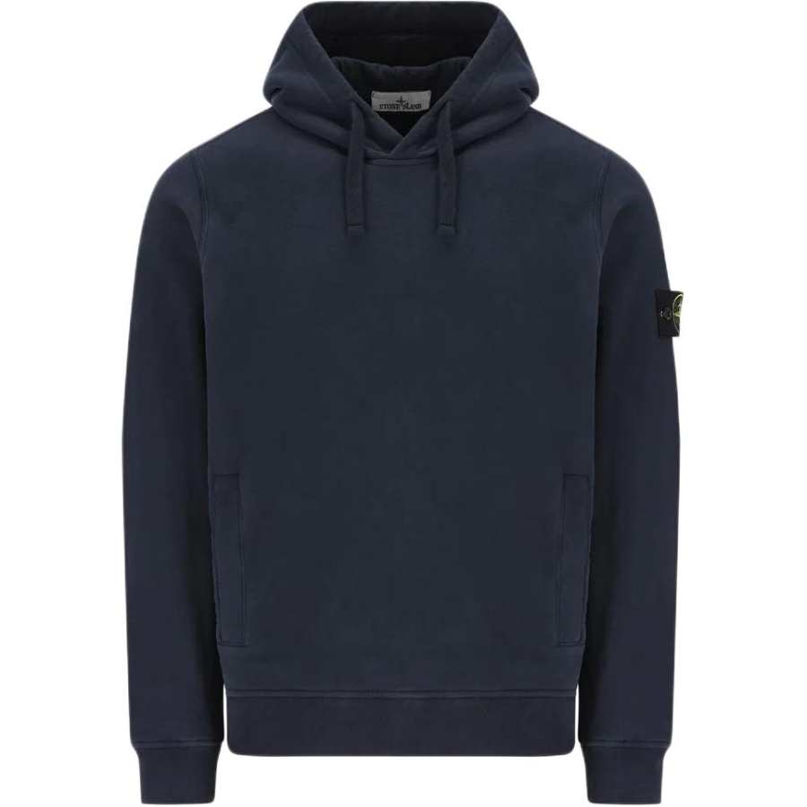 Stone Island logo-badge hoodie
