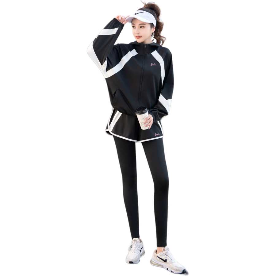Barbie Fitness Sets Women's Hooded Moderate