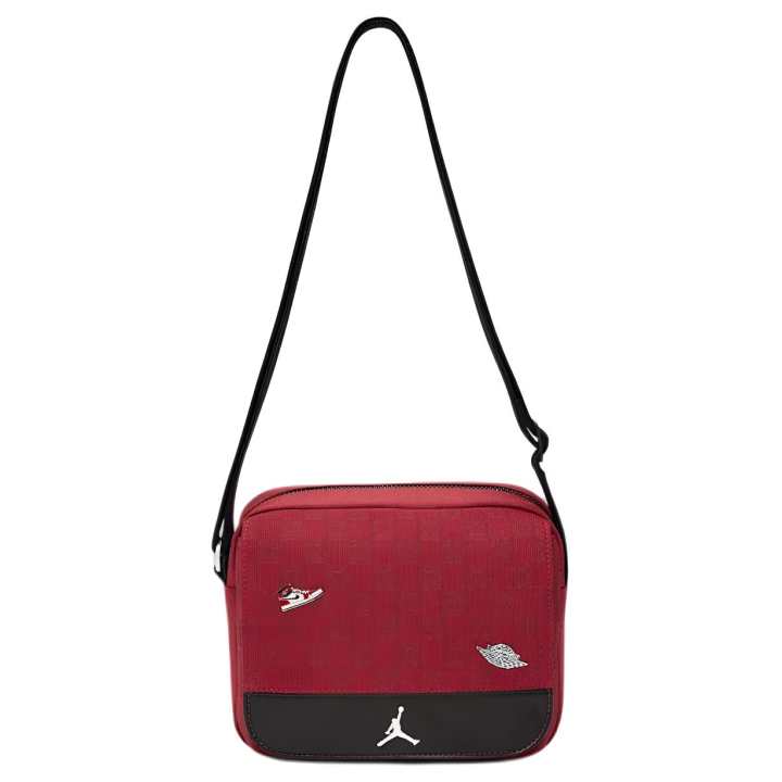 Jordan Jordan Monogram Polyester Messenger Bag, Shoulder Bag, Crossbody Bag Mini Women's Red