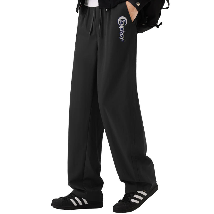 Tonlion Casual Pants Unisex Moderate Straight Fit Pants
