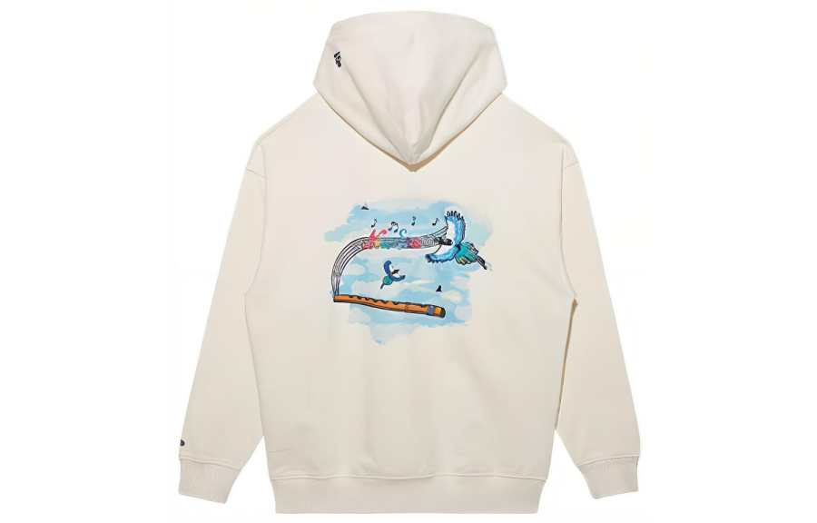 New Era Sweatshirts Unisex Ecru Hooded Moderate Regular