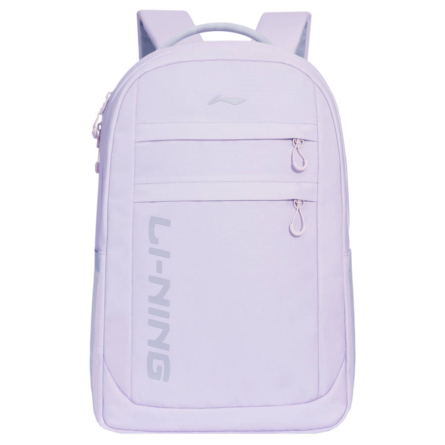 Li-Ning Li Ning Polyester Backpack Unisex Plain Purple Pink