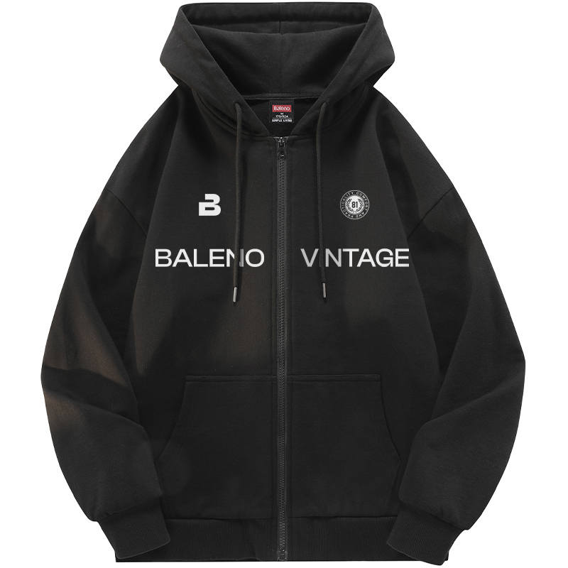 BALENO Sweatshirts Unisex Hooded Moderate Cardigan