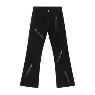 Voguo Relay Jeans Unisex Black Moderate Flared Pants