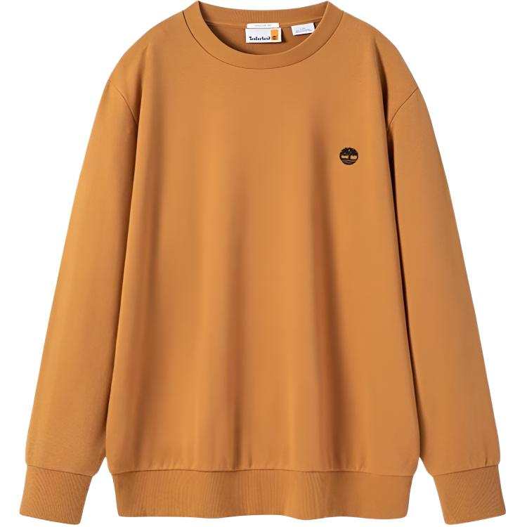 Timberland Sweatshirts Men's P57 Wheat Crew Neck Moderate Regular