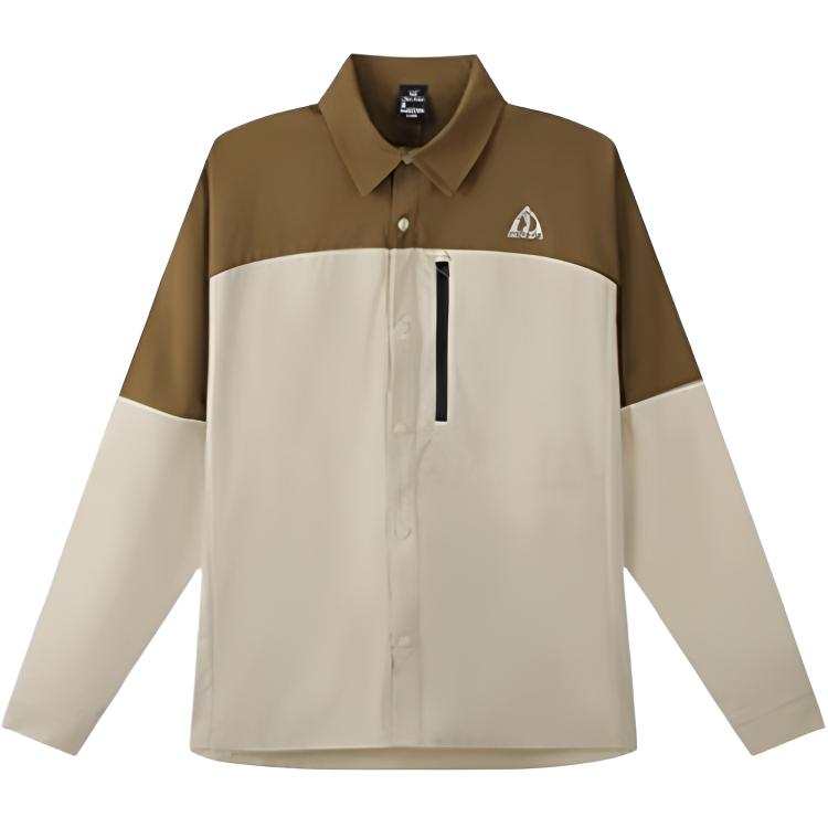 361° 361° Shirts Men's Copper Brown/Pebble Lapel Thin Shirt