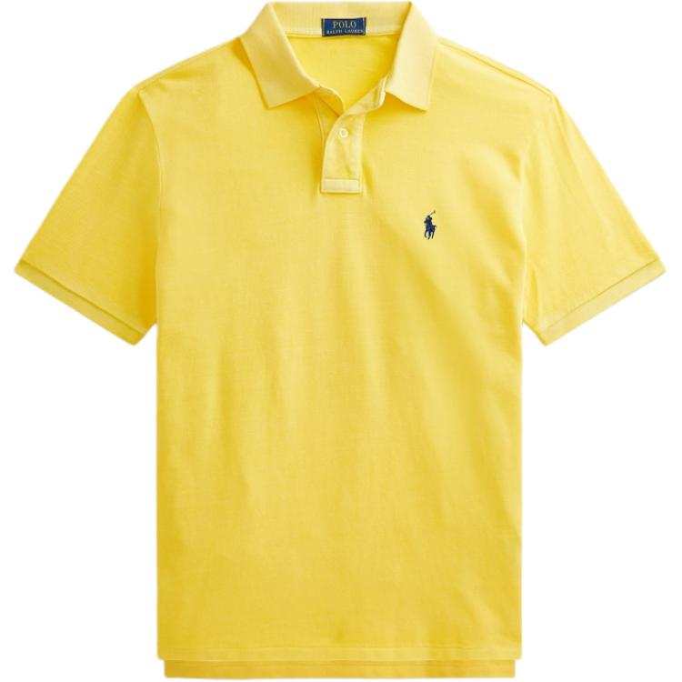Polo Ralph Lauren SS25 Polo Shirt Custom Slim Fit Men's Yellow