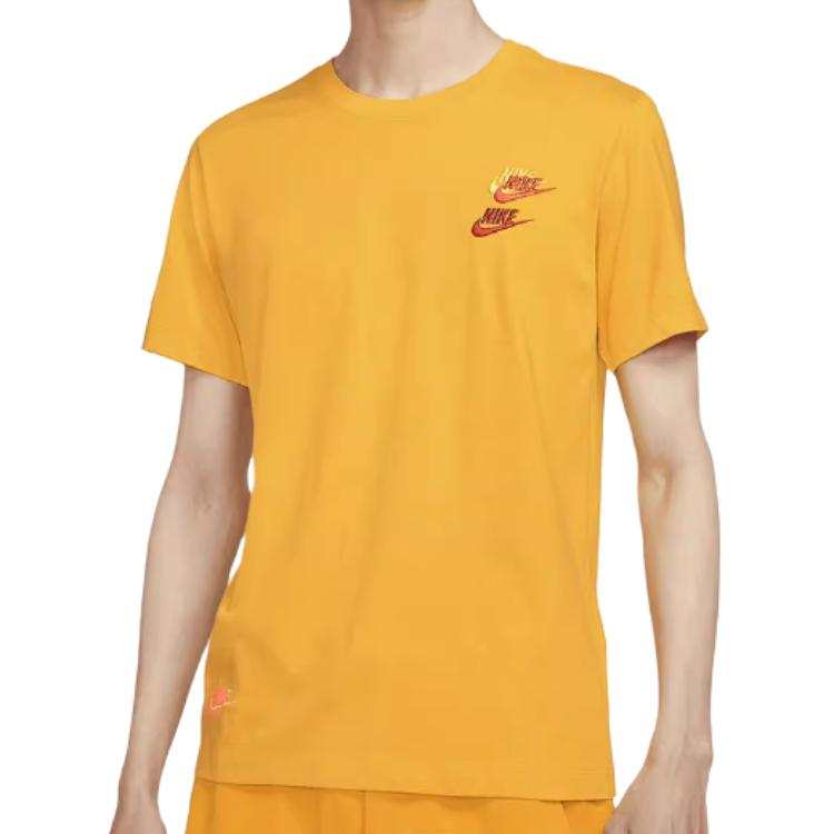 Nike Nike Clothing T Shirts Men's Yellow Crew Neck