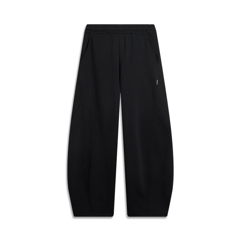 Li-Ning Li Ning Outdoor CF Tracing Solid Color Fleece Lined Thermal Anti Static Scimitar Pants Casual Scimitar Pants Women's