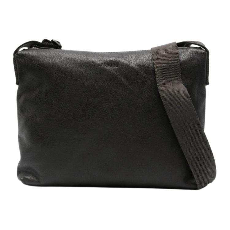 Lemaire Calfskin Crossbody Bag, Shoulder Bag Small Unisex Dark Chocolate