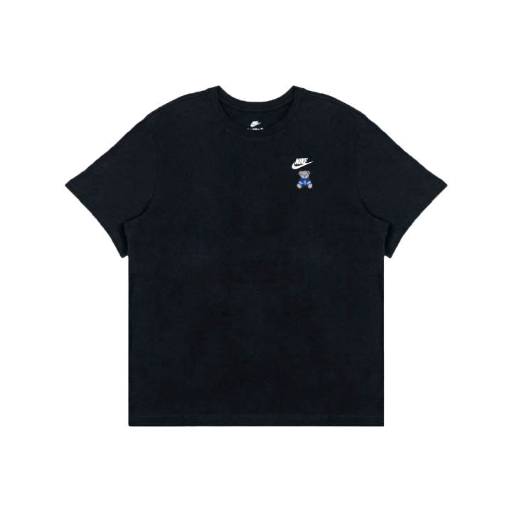 Nike Nike T Shirts Men's Black Crew Neck Moderate Straight Fit