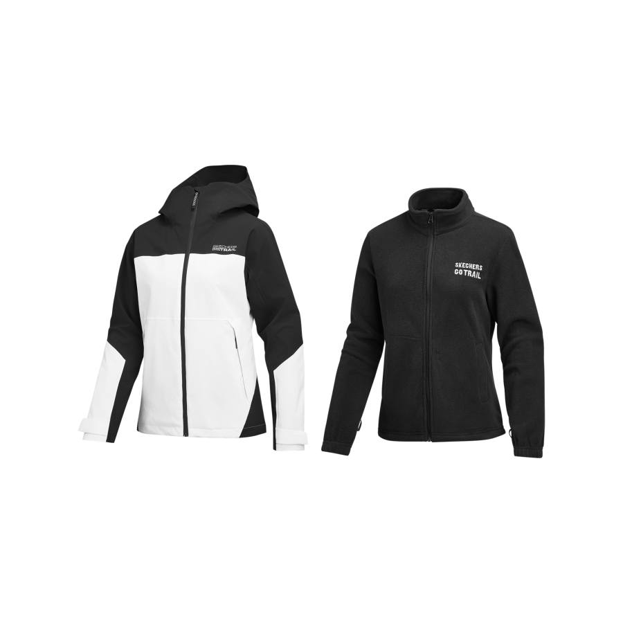 Skechers Waterproof, Windproof, Breathable, Abrasion Resistant, Thermal Windbreaker Jacket Women's Bright White