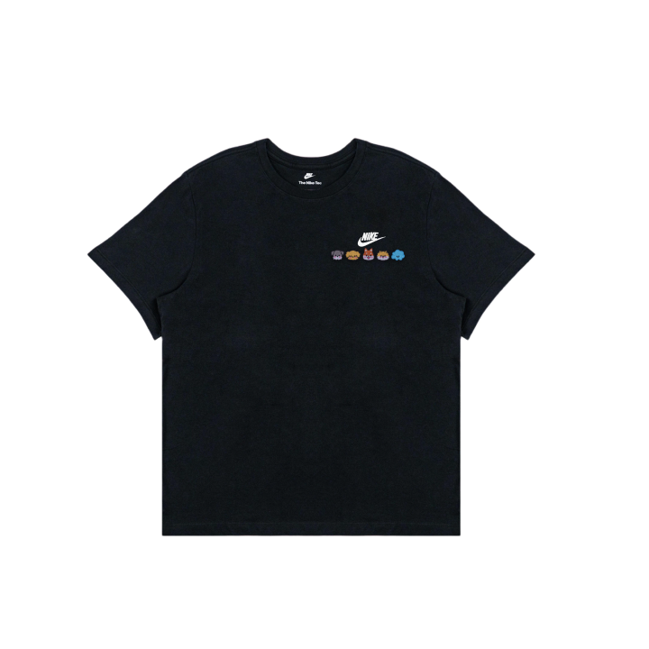 Nike Nike T Shirts Men's Black Crew Neck Moderate Straight Fit