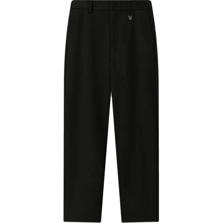 FILA Casual Pants Men's Jet Black BK Moderate Straight Fit Pants