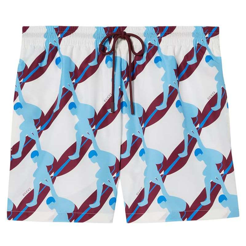 GUCCI Graphic Printed Swim Shorts