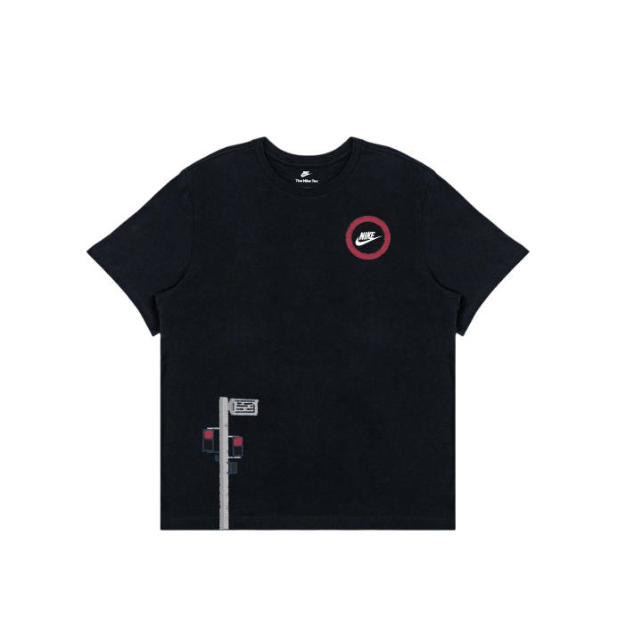 Nike Nike T Shirts Men's Black Crew Neck Moderate Straight Fit