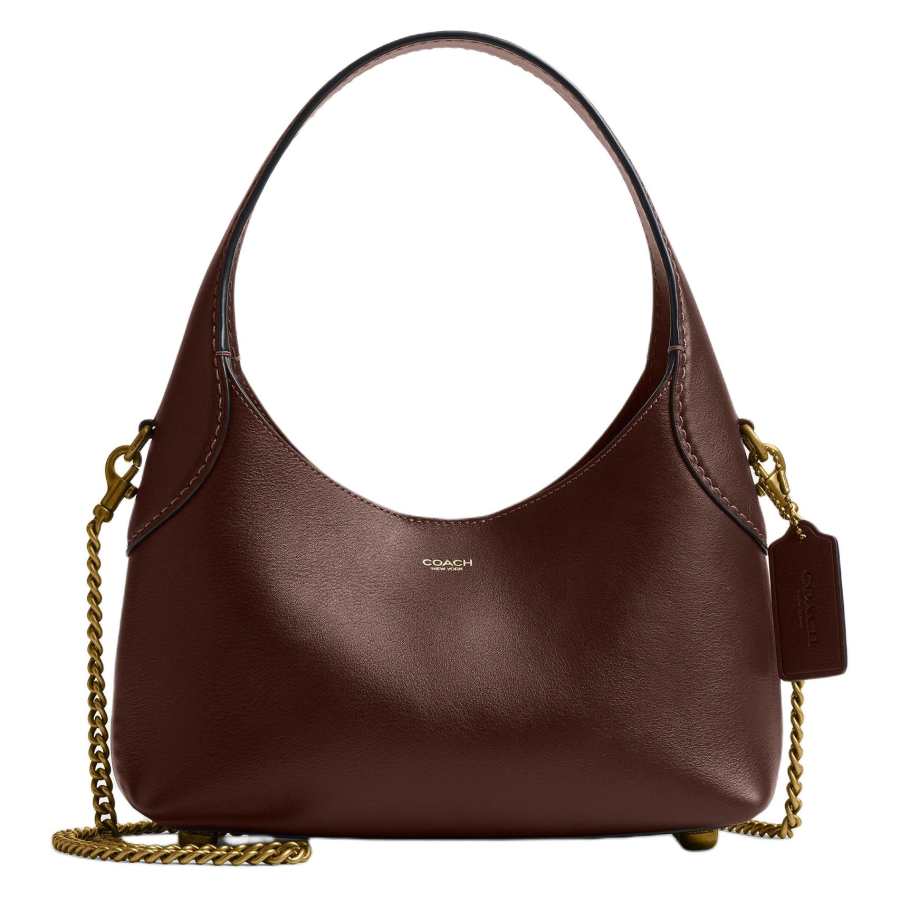 COACH Brooklyn Cow Leather Crossbody Bag, Shoulder Bag Mini Women's Maple Leaf