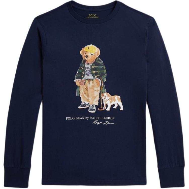 Polo Ralph Lauren Polo Bear T Shirt Standard Elegant Dark Blue Teenagers