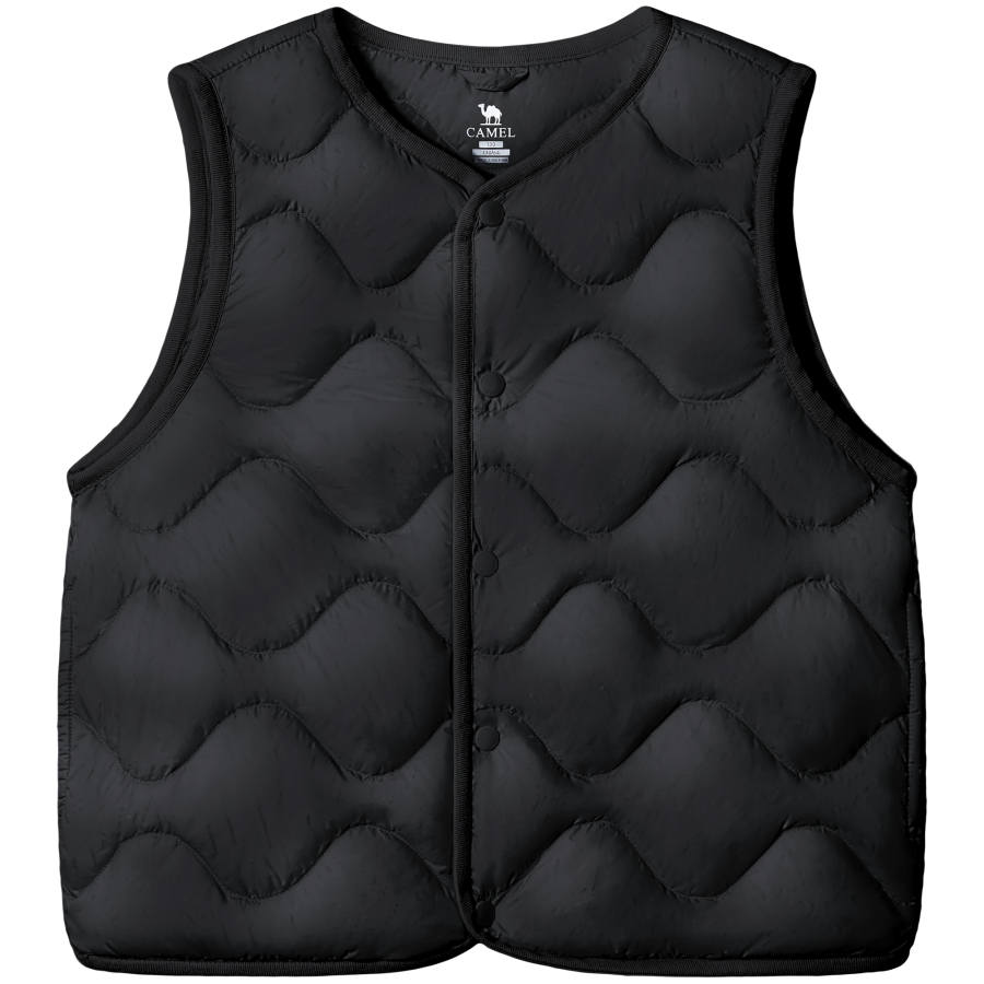CAMEL CAMEL Kids Down Vests Crew Neck Moderate