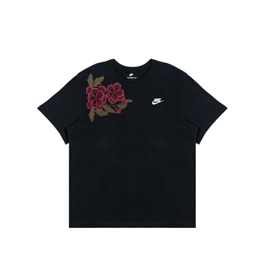 Nike Nike T Shirts Men's Black Crew Neck Moderate Straight Fit