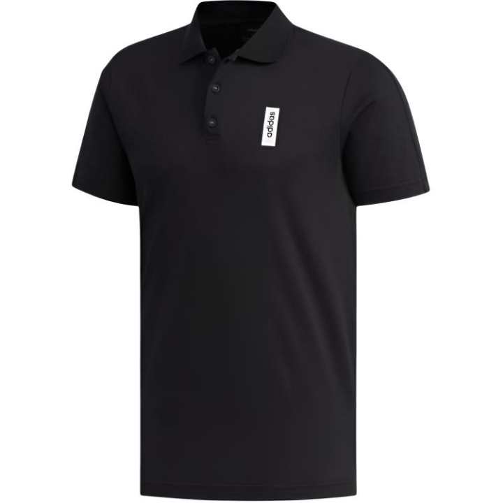Adidas Adidas Clothing Polo Shirts Men's Black Lapel Moderate
