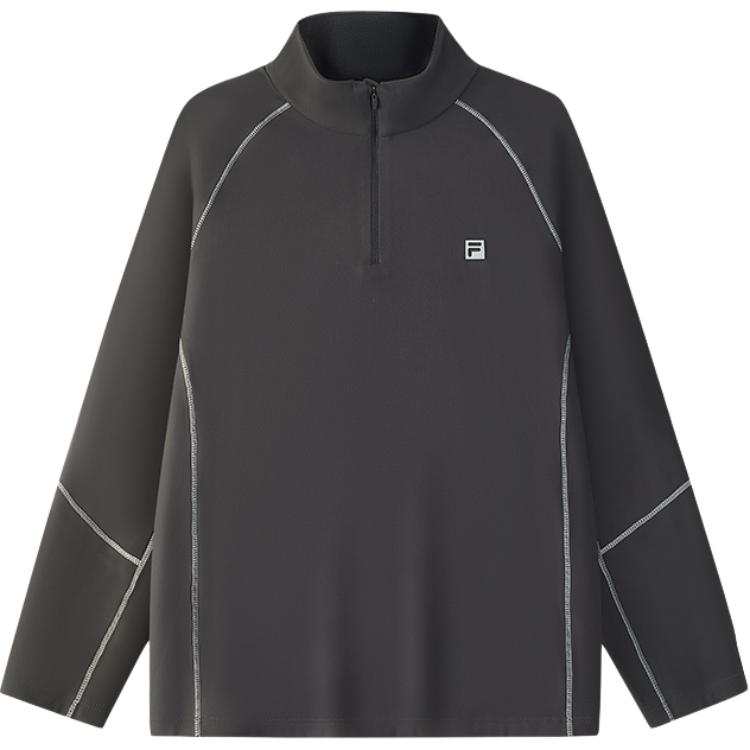FILA Unisex T Shirts Stand Collar Moderate