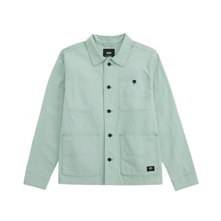 Vans Vans DRILL CHORE Jackets Men's Green Lapel Moderate Other