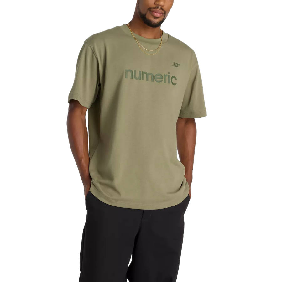 New Balance New Balance T Shirts Men's Green Crew Neck