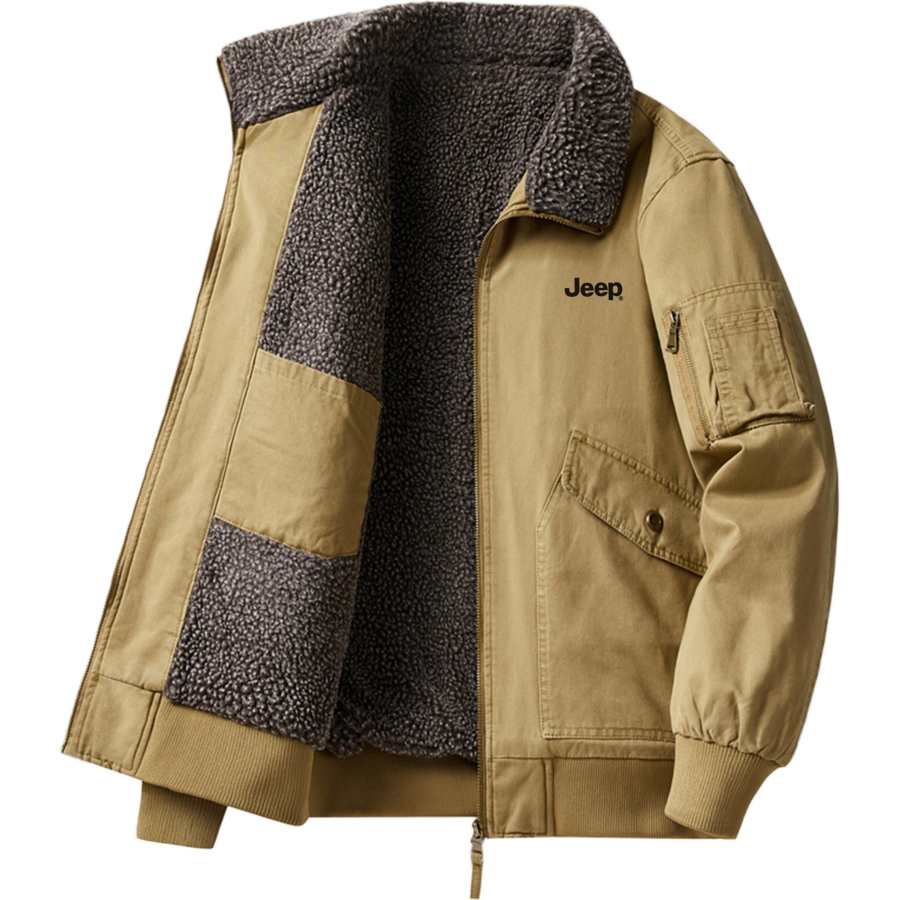 Jeep Jeep Explorer 2.0 Jackets Men's Lapel Fleece Lined Other