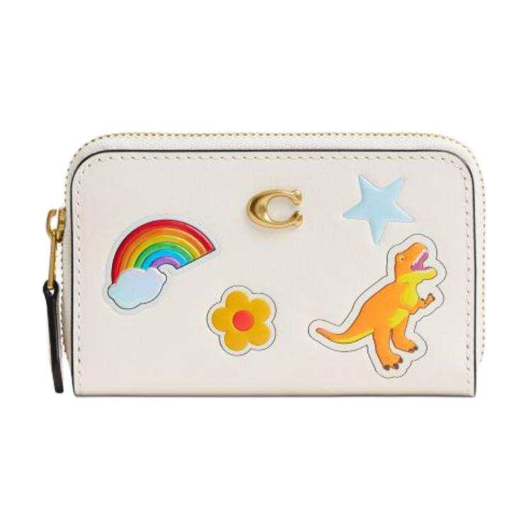 COACH Essential Cow Leather Card Holder Small Women's White