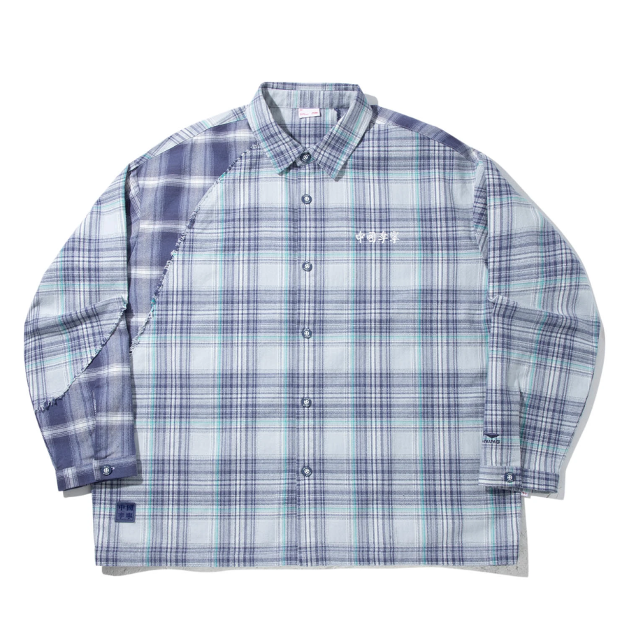 Li-Ning Li Ning Shirts Men's Light Blue Lapel Moderate Shirt