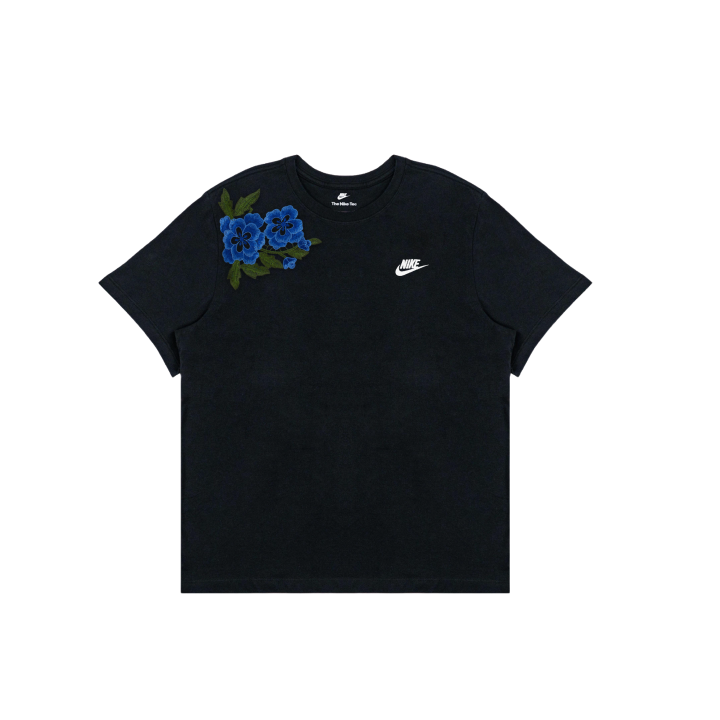 Nike Nike T Shirts Men's Black Crew Neck Moderate Straight Fit