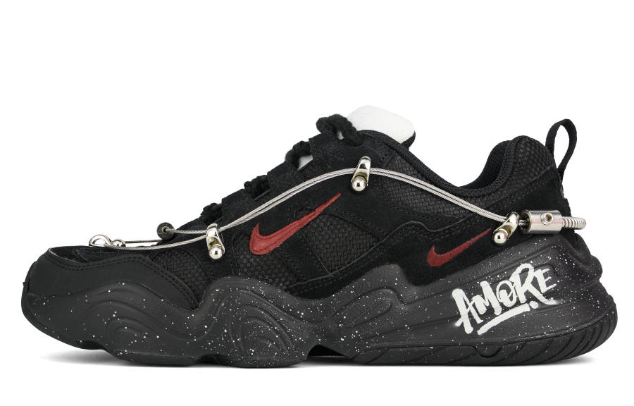 Nike Nike Tech Hera Black Warrior Abrasion Resistant Slip Resistant Low top Casual Shoes Unisex