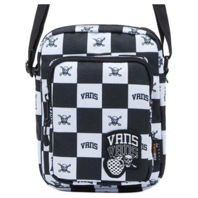 Vans Vans Checkerboard Polyester Shoulder Bag Unisex Black White