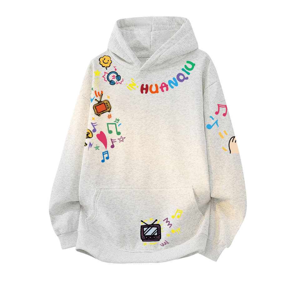 HUANQIU Sweatshirts Unisex Hooded Moderate Heavyweight