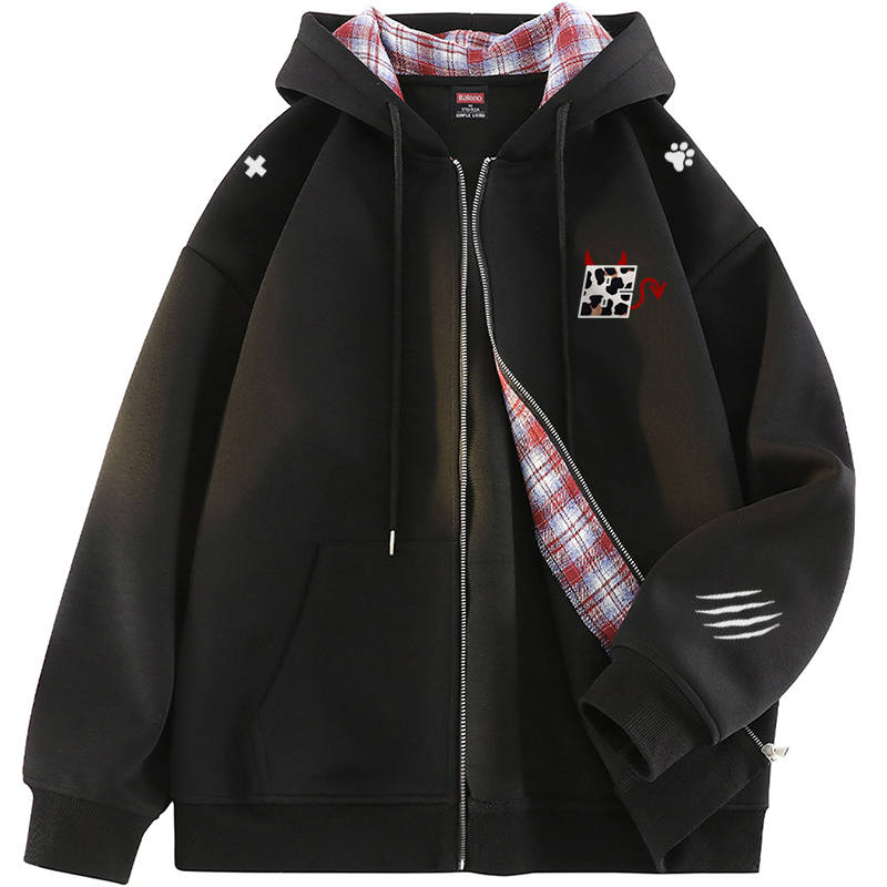BALENO Sweatshirts Unisex Hooded Moderate Cardigan