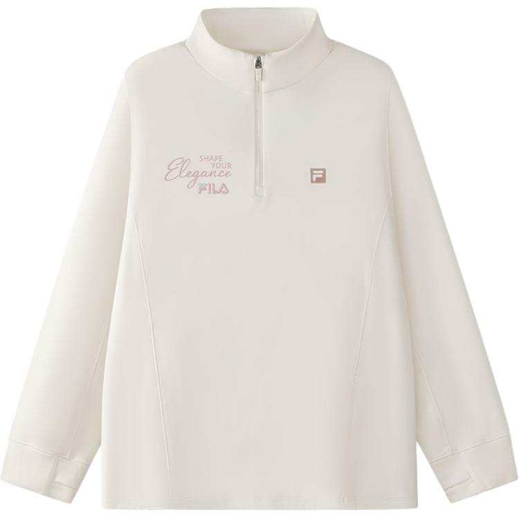 FILA Unisex T Shirts Stand Collar Moderate