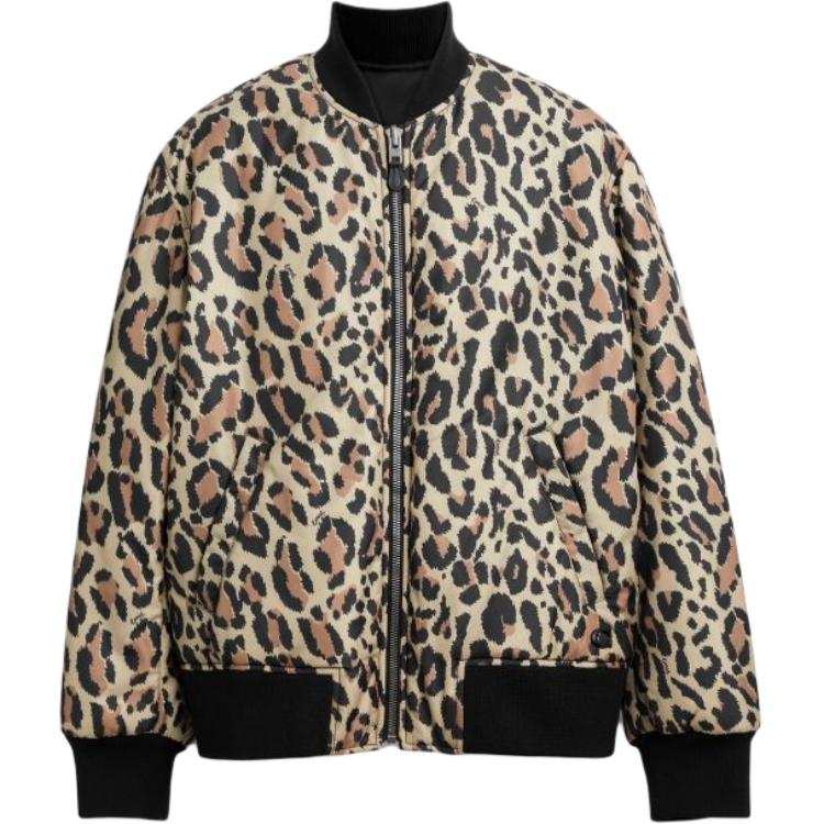 COACH COACH Puffer Jackets Men's Black Stand Collar Moderate