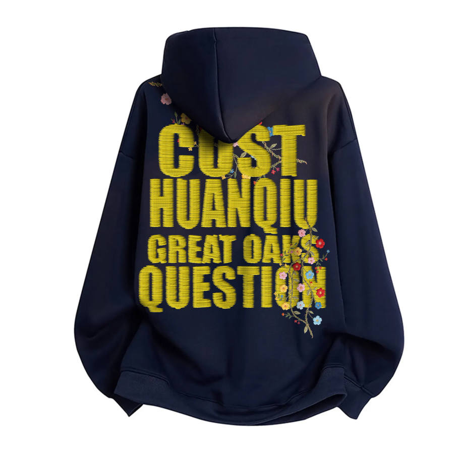 HUANQIU Sweatshirts Unisex Hooded Moderate Heavyweight