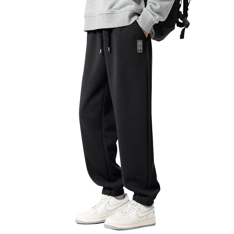 Tonlion Casual Pants Unisex Moderate Cuffed Pants