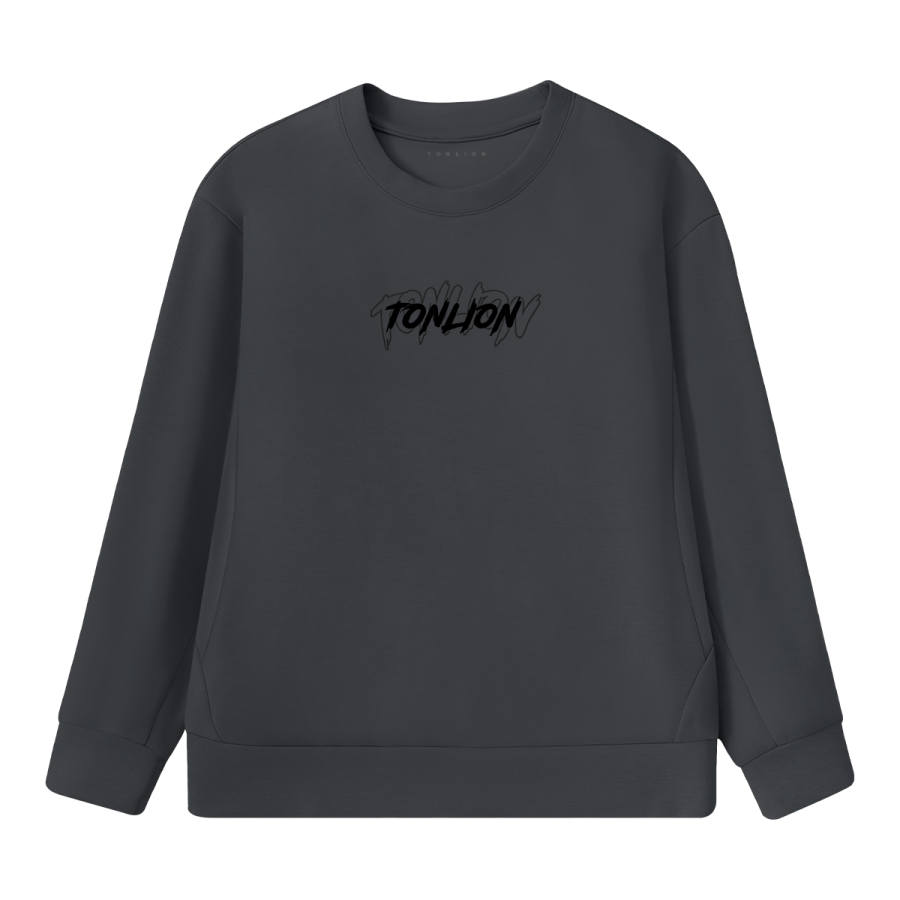 Tonlion Sweatshirts Unisex Crew Neck Moderate Regular