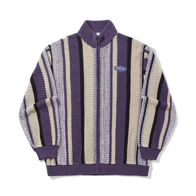 Li-Ning Li Ning Woven Knitwear Men's Mist Blue Purple/Cashmere Gray Combo