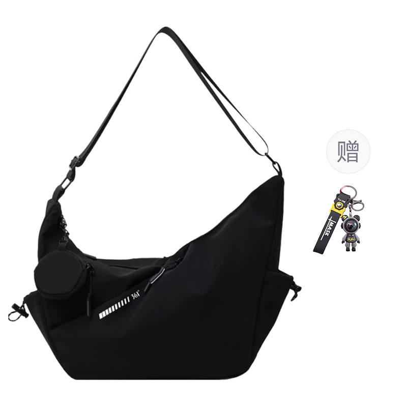361° Nylon Crossbody Bags Unisex Black