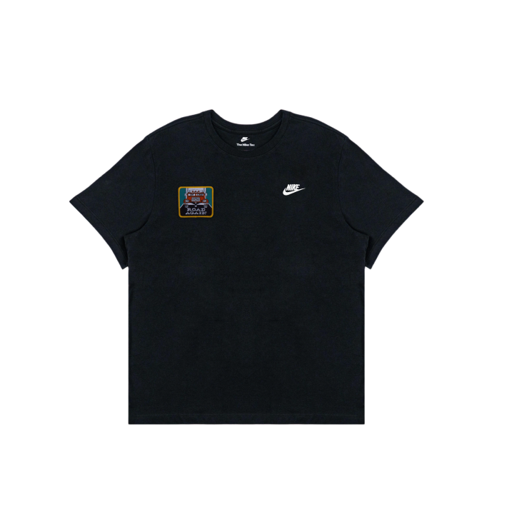 Nike Nike T Shirts Men's Black Crew Neck Moderate Straight Fit