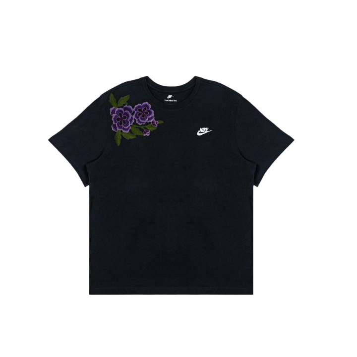 Nike Nike T Shirts Men's Black Crew Neck Moderate Straight Fit