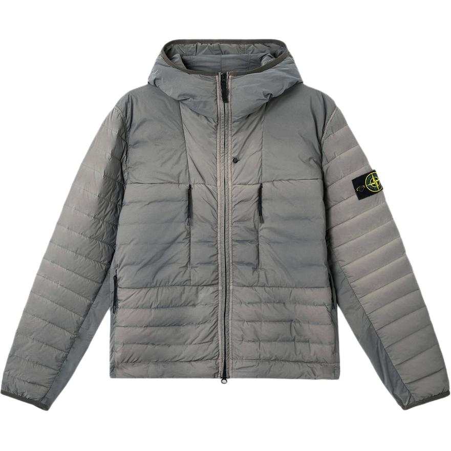 Stone Island hooded quilted jacket